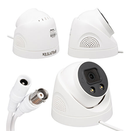 2MP COLOR VU 3.6 MM 2 ATOM LED PLASTİK KASA AHD DOME KAMERA PL-25273 