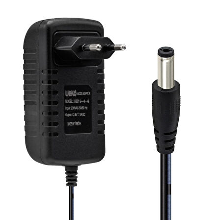 12.6 VOLT - 1 AMPER 5.5*2.5 UÇLU KIRMIZI YEŞİL LEDLİ YERLİ ÜRETİM PRİZ TİPİ ŞARJ ADAPTÖRÜ 