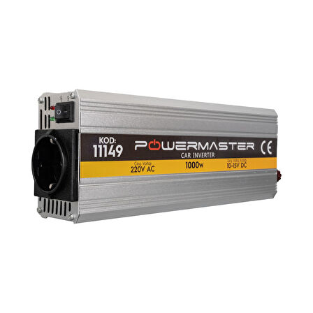 12 VOLT - 1000 WATT MODIFIED SINUS INVERTER (10-15V ARASI-220V AC) 