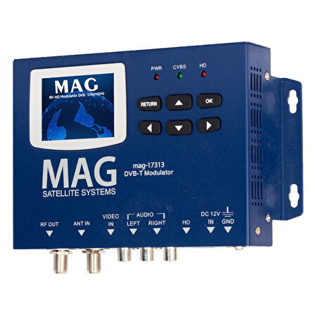 MG-17313 LCD EKRANLI HD-RF CONVERTER FULL HD DVB-T ENCODER MODULATOR (DVB-T/AV/HDMI) 