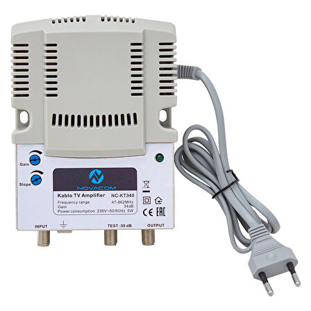 NC-KT340 47-862MHZ 34DB KABLO TV AMPLİFİER HAT YÜKSELTİCİ 