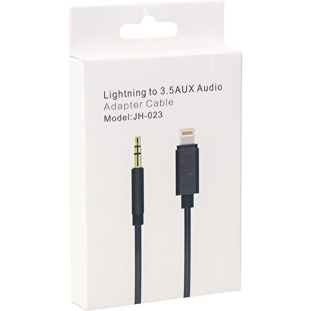 JH-023 IPHONE LIGHTNING TO 3.5 MM AUX STEREO ÇEVİRİCİ KABLO 
