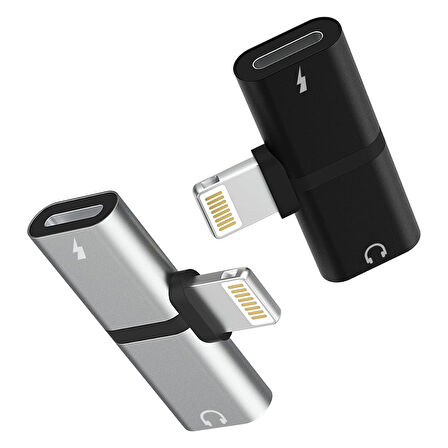 IPHONE LIGHTNING ŞARJ VE KULAKLIK ÇEVİRİCİ ADAPTÖR JACK 