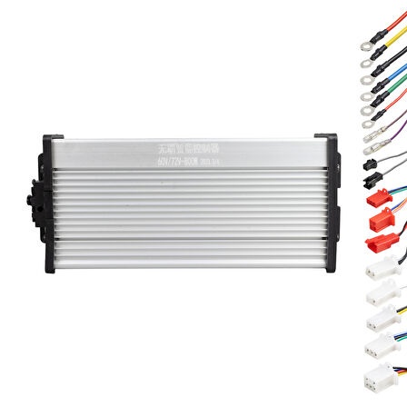 60V-72V 800W ELEKTRİKLİ BİSİKLET VE SCOOTER AKILLI GÜÇ KONTROL ÜNİTESİ 
