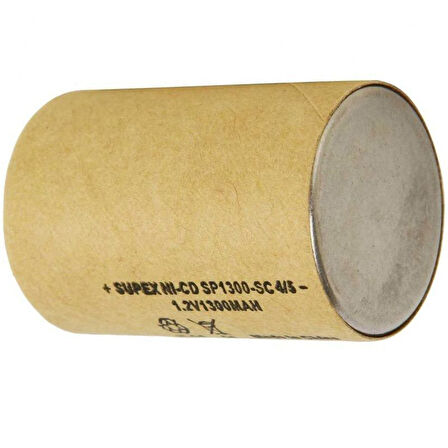 SUPEX SP1300 1.2V 1300 MAH TEKLİ ŞARJLI MATKAP PİLİ 