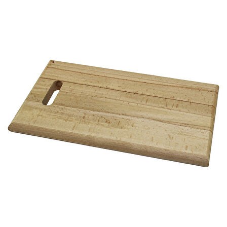25X40CM   KALIN=2.5CM  AHŞAP KESİM PANOSU - ET TAHTASI  EL GEÇMELİ KULP 