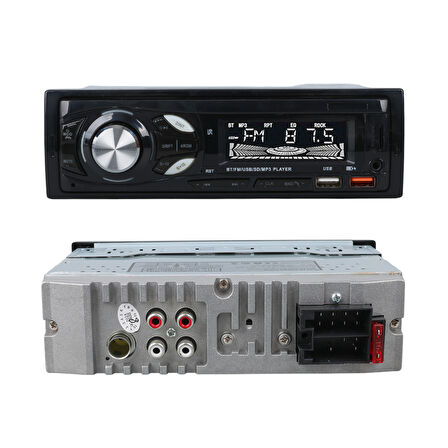 ÇİFT USB/SD/FM/AUX/BLUETOOTH KUMANDALI OTO TEYP 4X60 WATT CS-107 