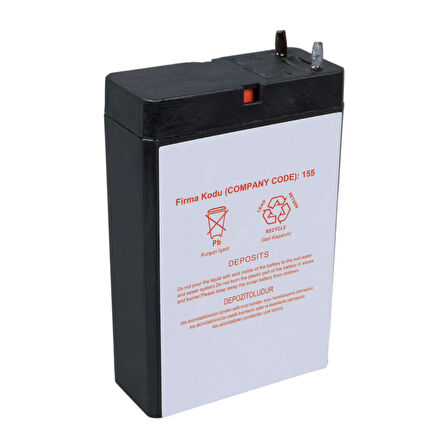 YH-41.8 4 VOLT - 1.8 AMPER KURU AKÜ (50 X 76 X 22 MM) 