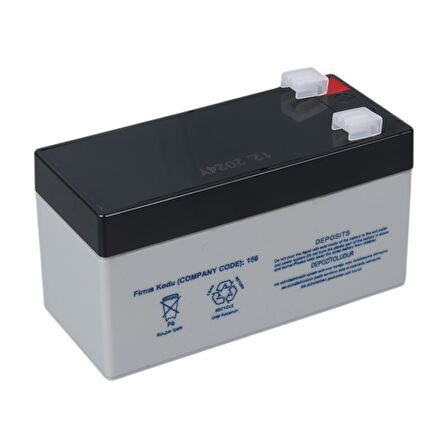 YH-121.3 12 VOLT - 1.3 AMPER AKÜ (97 X 43 X 52 MM) 