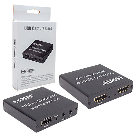 4K HDMI UYUMLU 1080P USB 2.0 VİDEO CAPTURE KART 