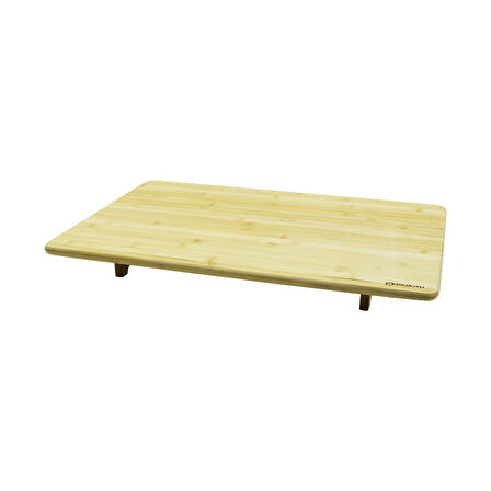 AHŞAP BAMBU KESME TAHTASI KESİM PANOSU  AYAKLI SOFRA  40X60X7CM 