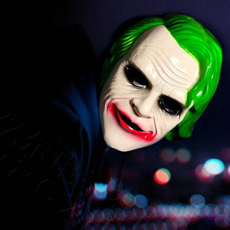The Dark Knight Joker Maskesi Yeşil (4727)