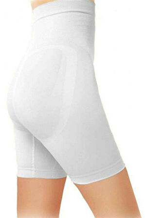 Kadın Beyaz Dikişsiz Silikonlu Şekillendirici Korse 880