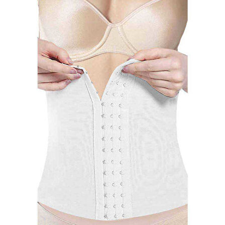 Göbek Bel Inceltici Karın Toparlayıcı Kadın Korse Beyaz 886