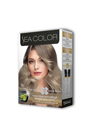 2 Tüp Krem Saç Boyası Seti ElSarısı No:9.1