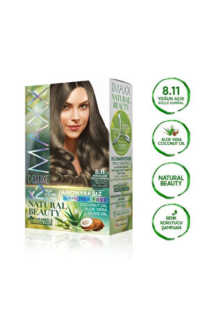 Amonyaksız Saç Boyası 8.11 Yoğun Açık Küllü Kumral