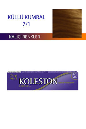 Tüp Boya Saç Boyası Küllü Kumral 7/1