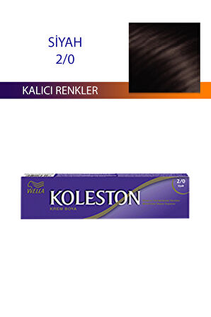 Tüp Boya Saç Boyası Siyah 2/0