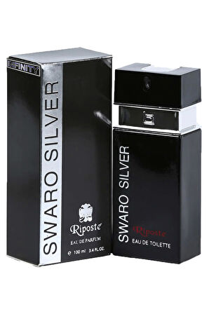 24 Saat Etkili Erkek Parfüm - Swaro Silver - For Men 100 Ml