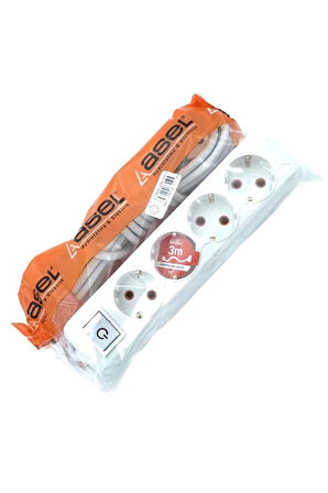 4'Lü Topraklı Grup Priz 3mt Ast 403