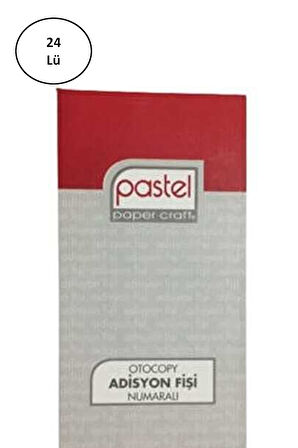 Otokopili Adisyon Fişi Numaralı 8x15 cm 24'lü