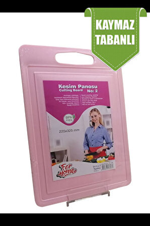 Kesme Tahtası Plastik Büyük Kesme Sunum Tahtası Kesim Panosu 225x325 Mm -FR-108