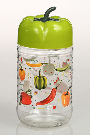 Biber Desenli Kavanoz 660 Cc -BD660