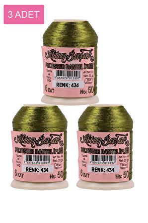3 Adet Altınbaşak Oya ve Dantel İpi 20 gr -  - No: 434