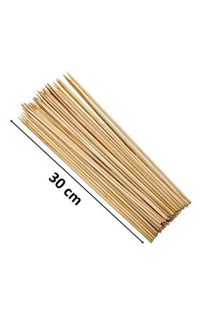 Çöp Şiş 30cm | Ahşap Çubuk | -ALK-119