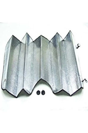 Oto Güneşlik Balonlu Çift Taraflı Alüminyum Folyo Kaplı Oto Güneşlik 130x60 Cm -80740