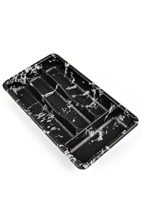 4 Gözlü Mermer Desenli Kaşıklık -57081