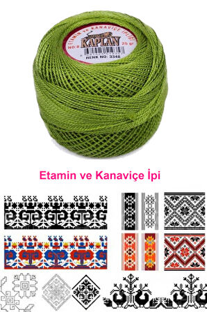 Kaplan Etamin Ve Kanaviçe İpi 8 No Kod/Renk: 3348 - 