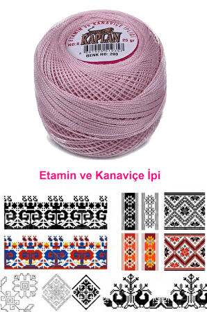 Kaplan Etamin Ve Kanaviçe İpi 8 No Kod/Renk: 203 - 