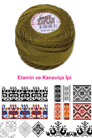 Kaplan Etamin Ve Kanaviçe İpi 8 No Kod/Renk: 582 - 