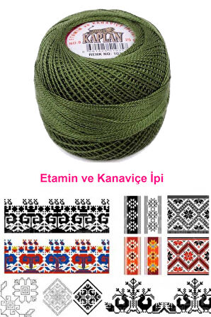 Kaplan Etamin Ve Kanaviçe İpi 8 No Kod/Renk: 1015 - 
