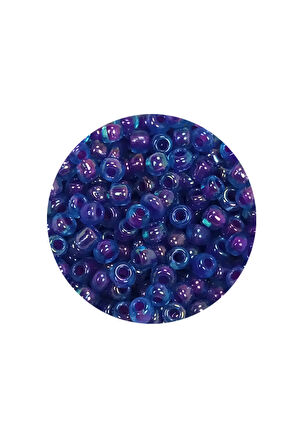 Dökme Cam Kum Boncuk (8/0) 3 mm - 20 Gram - Şeffaf Mavi - BNC149