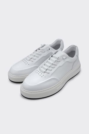 Hakiki Deri Bağcıklı Erkek Sneaker