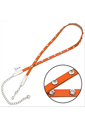 Klasik Deri Taşlı Kemer