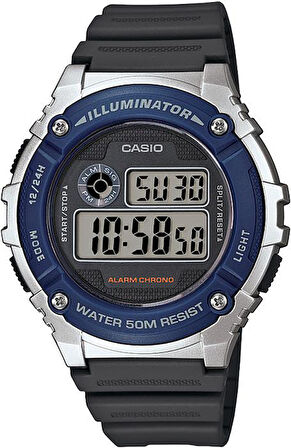 Casio W-216H AE-1200 AE-1300 Orijinal Siyah Renk Silikon Saat Kordonu Kayışı