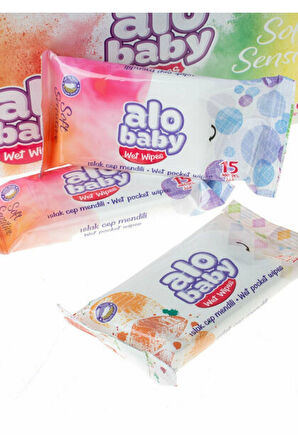 Alobaby Islak Cep Mendili 36 Adet 15 Li