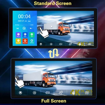 10.36 İNÇ DOKUNMATİK EKRAN 256 GB AHD DVR 4K BLUETOOTH MP5 MONİTÖR (KAMERASIZ)