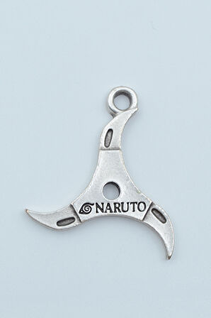 Anime Naruto Hokage Gümüş Kaplama Kolye Ucu
