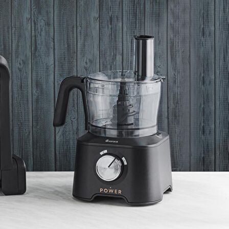 Karaca Mastermaid Power 10 In 1 Matte Black Mutfak Robotu, Blender Seti 2000w