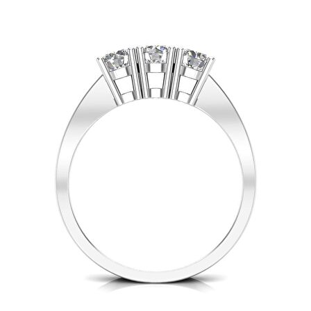 0,90 Karat Pırlanta Tria Yüzük