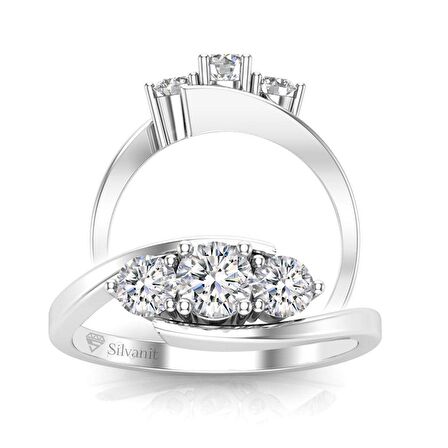 0,60 Karat Pırlanta Tria Yüzük