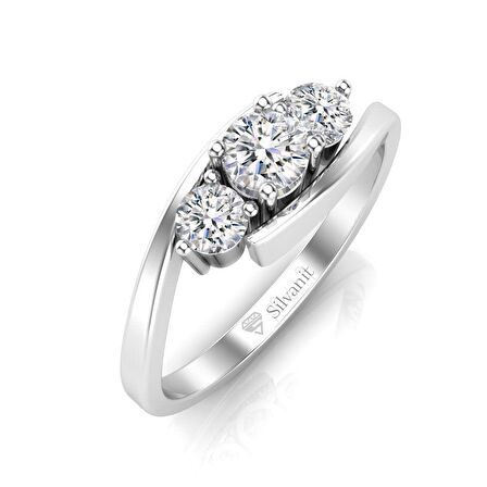 0,60 Karat Pırlanta Tria Yüzük