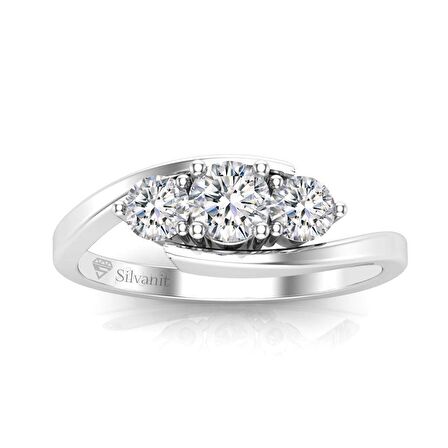 0,60 Karat Pırlanta Tria Yüzük