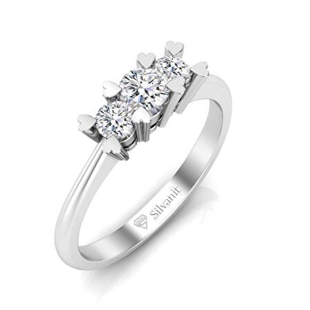 0,50 Karat Pırlanta Tria Yüzük