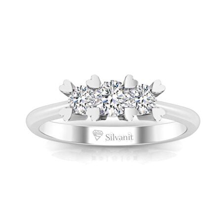 0,50 Karat Pırlanta Tria Yüzük