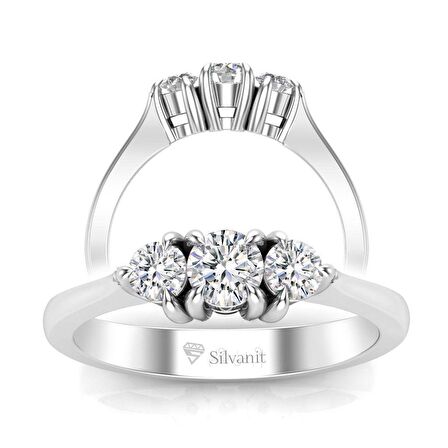 0,35 Karat Pırlanta Tria Yüzük